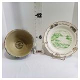 Osage Iowa Advertising Bowl & Plate