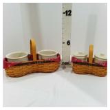 (2) Longaberger Baskets & (4) Crocks