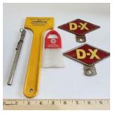D-X Refectors-Goodtear Scraper-Midwest Oil Brush