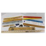 Advertising Rulers & Various Pieces