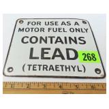 Motor Fuel Metal Sign