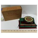 Practical No. 1 Simplex Typewriter w/ Original