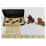 Miniature Metal & Wood Animals