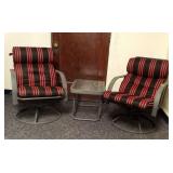Pair of Patio Chairs & Table