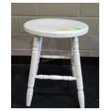 White Painted Milking Stool