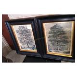 Pair of Tree Prints