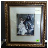Woman & Man Walking Print