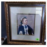 Girl with Dog Print