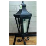 Black Lantern w/Battery Operated Candle