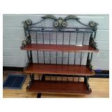 Wood & Iron Display Shelf