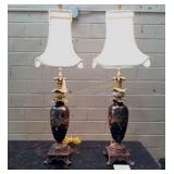 Pair of  Decorative Side Table Lamps