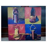 Painted Shoes on Canvas