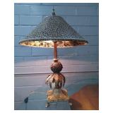 Decorative Table Lamp w/Leopard Shade