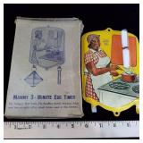Vintage Mammy 3-Minute Egg Timer w/Original Box