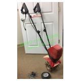 Mantis Elec Tiller w/Detachable Edger & Wheel