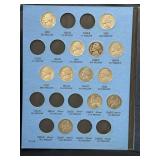 Nickel collection in album