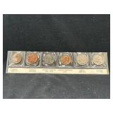 Penny and nickel set- Indian head, Wheat, Steel