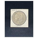 1880 S Morgan silver dollar