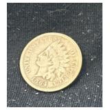 1864 Indian Head penny