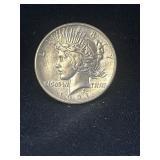 1921 Peace silver dollar
