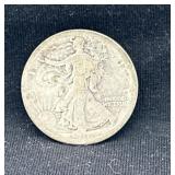 1916 S Walking Liberty silver half dollar
