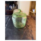 Green cookie jar, possibly depression,