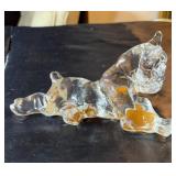 Beautiful glass dog figurine