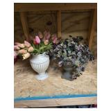 Two flower arrangements