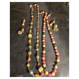 Pair necklaces and earrings