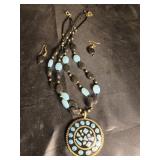 Necklace and earrings