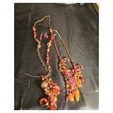 Pair of necklaces and earrings