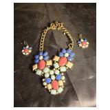 Necklace and earrings