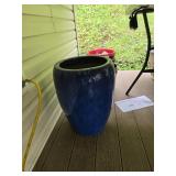 Blue flower vase
