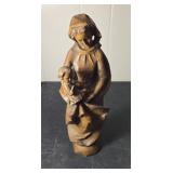 Mary with Jesus, made in Bethlehem, out of olive