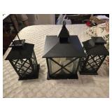 Set of 3 candleholder lighthouses