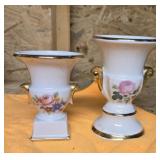 Two matching vases