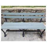 Rod iron Wooden bench