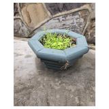Wooden floor pot