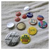 Misc pins, including Nixon/Agnew