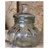 Glass cookie jar