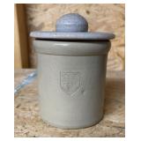 Maple City pottery Crock with lid