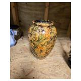 Fruit pattern vase, 12 inches tall