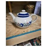 Pretty little blue and white teapot