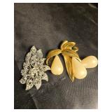 Pair of vintage broaches