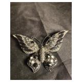 Black and silver butterfly