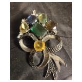 Large multicolored broach