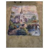 Amazing grace stitch art coverlet. 58 X 48