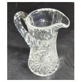Beautiful small cut glass pitcher 6 inches tall