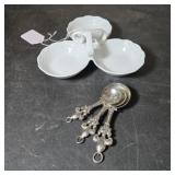 Small condiment serving set