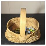 Small basket of marbles